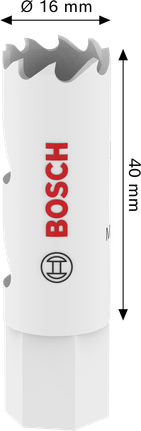 Bosch daudzfunkcionālais vītņotais caurumzāģis 16x40 mm.